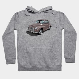 Morris Minor in rose taupe Hoodie